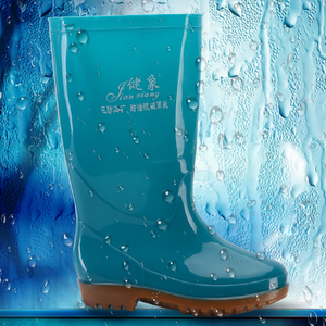 Botas de Lluvia de Media Caña <span class=keywords><strong>para</strong></span> <span class=keywords><strong>Mujer</strong></span>, Calzado de Protección Laboral, Zapatos de Goma, Impermeables y Antideslizantes - Product Image 6
