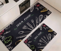 Tapis de Cuisine Ergonomique Anti-Fatigue pour Fourchettes, Conception Épaisse et Rembourrée, Surface Antidérapante et Résistante aux Taches, Soulage la Pression sur les Jambes et le Dos