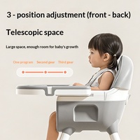 Chaise haute réglable pour bébé, siège de repas multifonctionnel pour enfants, chaise portable pour enfant en croissance
