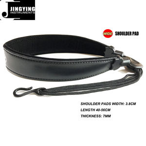 Jingying Music 2025 in pelle nera <span class=keywords><strong>sassofono</strong></span> monospalla cinturini per collo strumento a vento parte accessori fabbrica all'ingrosso - Product Image 4