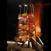 Accesorios de Cocina para Restaurantes al Aire Libre, Soporte para Brochetas de Acero Inoxidable con Plato