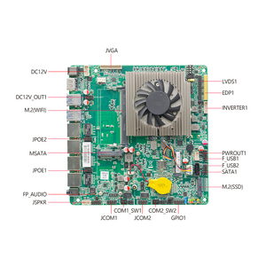 4 LAN <span class=keywords><strong>I5</strong></span>-7267U DDR4สูงสุด32G 2 COM 8 USB SIM 12V MINI ITX เมนบอร์ดอุตสาหกรรมแบบฝังทนทาน - Product Image 1