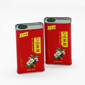 Boîte en métal rectangulaire personnalisée pour l'emballage d'huile d'olive, impression personnalisée, 350 ml - Product Image 2