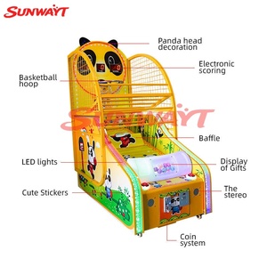 Máquina de Juego de Baloncesto Eléctrica Comercial con Diseño de Dibujos Animados, Operada con Monedas, para Niños - Product Image 4