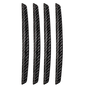 Tira anticolisión para puerta de coche y espejo retrovisor, textura de fibra de carbono, cinta de PVC de 3m, ajuste universal, negro mate - Product Image 5