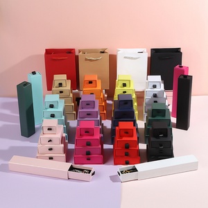 Caja de Cartón de Color Sólido al por Mayor, Caja para Joyería, Anillos, Pulseras, Collares, Embalaje Extraíble - Product Image 1