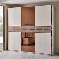 Ensemble de meubles de chambre à coucher modernes King Size, lit double avec cadre en bois, ensemble complet de luxe pour chambre principale, pour maison et appartement
