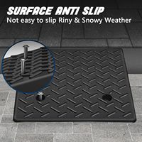 Rampes de passage en plastique pour allées, rampes de bordure en caoutchouc et plastique robustes pour SUV, camions et fourgonnettes
