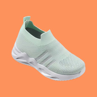Chaussures décontractées sportives à enfiler en maille respirante avec design color-block, idéales pour le printemps et l'automne, semelle souple – Vente en gros
