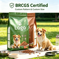 Sacs refermables YOUYI pour aliments secs pour chiens et chats, imprimés en gravure personnalisée, résistants à l'humidité, pour 1 kg d'aliments lyophilisés