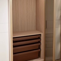 Ensemble multifonctionnel de coiffeuse et bibliothèque de chambre à coucher en bois de pin massif, style européen moderne haut de gamme, avec éclairage LED et rangement, idéal pour appartement
