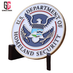 Monedas de Desafío del Departamento de Seguridad Nacional de EE. UU., Esmalte Metálico Personalizado de Fábrica con 12 Años de Experiencia, con Bolsa de Terciopelo - Product Image 5