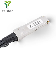 YXF 40G QSFP+ 4x10G SFP+ Compatible AWG 30 Passive Direct Attach Copper Fiber Optic Cable Data Center Use 1M/2M/3M 1-Year