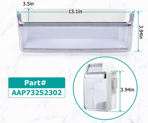 Cubo de puerta de estante de refrigerador AAP73252302 (izquierda) <span class=keywords><strong>para</strong></span> refrigerador <span class=keywords><strong>LG</strong></span> reemplaza AAP73252301 AAP73252304 AAP73252305 AAP73252311 - Product Image 4