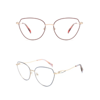 Lunettes optiques classiques en métal à monture intégrale de haute qualité avec diamants pour un usage quotidien, livraison rapide