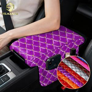 Matériau de revêtement synthétique en éponge composite gaufrée en diamant brillant pour sièges automobiles, décoration de meubles - Product Image 1