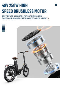 Vélo Électrique Pliant Urbain Femme Onesport OT16 Fatbike EBIKE Moteur Moyeu Arrière Bicicleta Electrica - Product Image 2