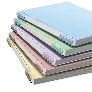 Formaat 60 Velletjes Studenten Schrift 10-Gats Losbladig Handvriendelijk PP Omhulsel Bedrukt Eenvoudig Verwijderbaar Horizontale Lijnen Kleurrijk - Product Image 4