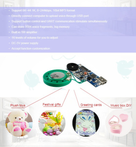 Nhà máy tùy chỉnh thanh trượt chuyển đổi mô-đun âm thanh cho thiệp chúc mừng âm nhạc Chip âm thanh mô-đun - Product Image 5