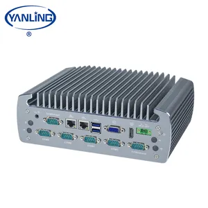 ODM shenzhen manufacturer industrial fanless pc IBOX-706 Plus industrial barebone system support i5 6200U CPU