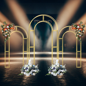 2M * 2,6 M nuevos accesorios de boda <span class=keywords><strong>arco</strong></span> de hierro forjado <span class=keywords><strong>arco</strong></span> de doble Polo estante de pantalla de diseño de escena de escenario de boda al aire libre - Product Image 5