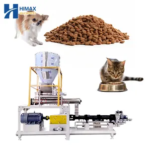 Kleine Kapazität 200 kg pro Stunde Katzen-Trockhundefutter-Extruder Haustierfutter-Pellets-Herstellungsmaschine Produktionslinie