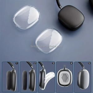 2025 case Suitable <b>for</b> Max Pro Wireless Headworn Earphones Tpu Solid Transparent Earphone Case <b>Cover</b> - Product Image 2