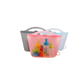 Wayhive Siliconen Reistas voor Babyfles Sterilisatie, Magnetron Stoom voor Borstkolven en Speen, Afgesloten Roze/Geel/Blauw - Product Image 5