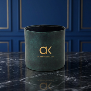 AK ที่ปลูกต้นไม้โลหะขนาดเล็กสำหรับตกแต่งเล็กสีดำและสีเขียว - Product Image 2