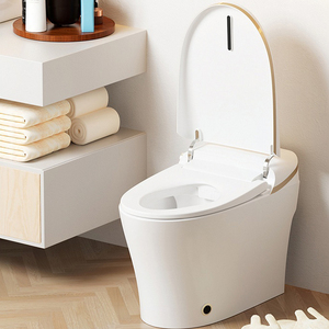 Im lặng tiết kiệm nước hộ gia đình nhà vệ sinh gốm đường kính lớn siêu xoáy Siphon điều khiển từ xa ghế sưởi S-trap kích thước nhỏ - Product Image 2