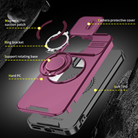 Étui OMEVE pour Realme 16 Pro Plus, avec support anneau et cache-caméra coulissant, antichoc, pour Realme 16T, 15, 14