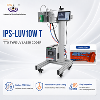 Codificador Láser UV de Alta Velocidad IPS-LUV10W T de 10W para Máquina de Empaquetado Vertical, Solución de Marcado Permanente de Fecha y Lote