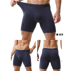 Cotton Anti-Friction Leg Underwear Summer Wholesale Sports <strong>Long</strong> Underwear Men <strong>Boxer</strong> <strong>Briefs</strong> - Product Image 2
