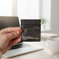 Sachet plat personnalisé de petite taille à trois soudures latérales, pochette jetable pour échantillons, impression en héliogravure, matériau laminé de qualité alimentaire pour