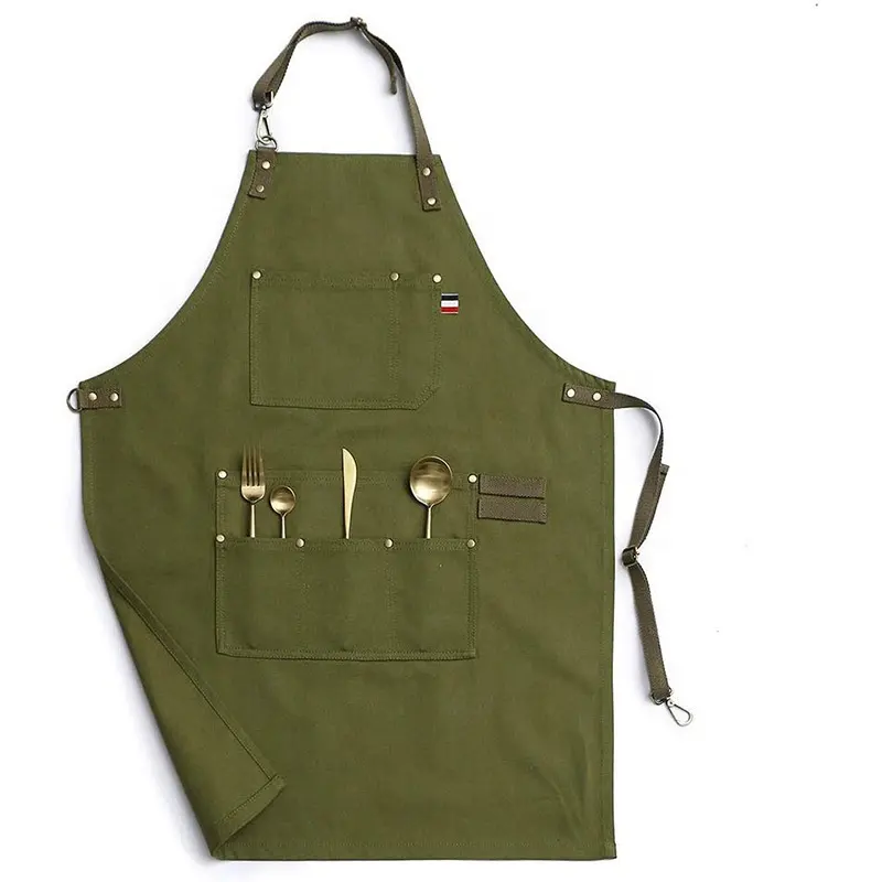 New Fashion Barber Gardening Tool Bag Multi-function Custom Logo Home Kitchen Barista Apron Catering Workwear