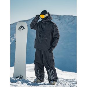 Pantalon de neige unisexe ample personnalisé, imperméable 20K, respirant 15K, coupe-vent, pour snowboard et ski, taille adulte - Product Image 3