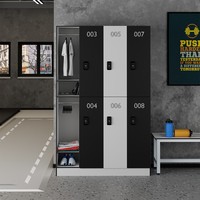 CARTMAY mobilier de chambre école université étudiant armoires de rangement Fitness sport Grain de bois solide HPL casiers pour vêtements