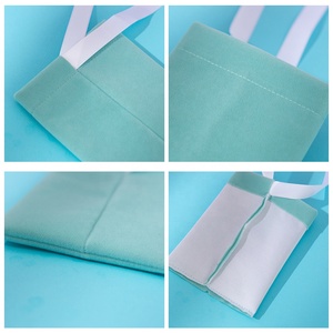 Giá Rẻ Biểu Tượng Tùy Chỉnh In Màu Hồng Trắng Đen Dây Kéo Mỹ Phẩm Đồ Trang Sức Quà Tặng Túi Nhung Túi Da Lộn Satin Túi Với Ribbon - Product Image 5