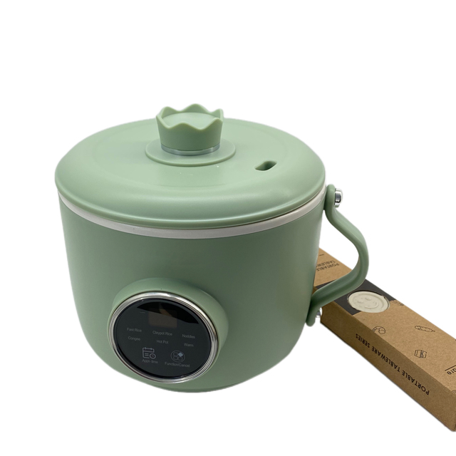 Portable 550W Rice Cooker, Mini Rice Cooker with Computer Control, Energy-saving Ceramic Inner Pot