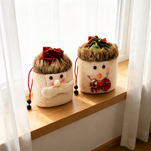 Bolsas <span class=keywords><strong>de</strong></span> Navidad con Cordón <span class=keywords><strong>de</strong></span> Fábrica, Bolsitas 3D <span class=keywords><strong>de</strong></span> Papá Noel, <span class=keywords><strong>Muñeco</strong></span> <span class=keywords><strong>de</strong></span> <span class=keywords><strong>Nieve</strong></span> y Reno, <span class=keywords><strong>Material</strong></span> <span class=keywords><strong>de</strong></span> Tela con Cordón <span class=keywords><strong>para</strong></span> Regalos <span class=keywords><strong>de</strong></span> Fiesta Navideña - Product Image 2
