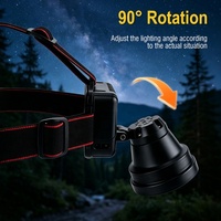 Linterna frontal recargable con luz UV y sensor de movimiento, impermeable IPX4, LED, para casco, detección de orina de mascotas y localizador de escorpiones