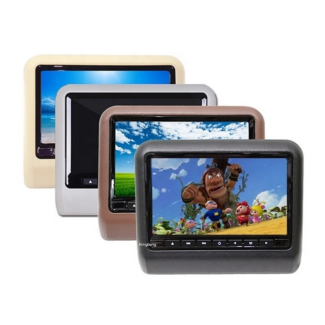 Hot Sale Digital Screen Detachable Car DVD LCD Headrest USB SD Monitor Player Games Remote Control