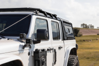 Turnkeen 4x4 Accessoires tout-terrain, Hardtop en alliage d'aluminium imperméable pour pick-up, toit rigide pour camionnette, auvent arrière pour Jeep Gladiator JT