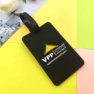 Custom 3D Personalized Logo Business Gifts Luggage <b>Tag</b> Promotional Low MOQ Wholesale PVC Rubber Travel <b>Tag</b> - Product Image 3