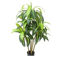 Plante artificielle réaliste en PVC Dracaena à plusieurs troncs pour la décoration intérieure et paysagère - Respectueuse de l'environnement