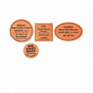 FDA Compliant Anti-moisture Custom Size Tags for Star Anise <strong>Cumin</strong> Spice Dry Food Packs Synthetic Paper Labels - Product Image 1