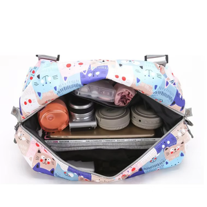 Lightweight Simple Crossbody Travel Bag Weekender Printed Fitness Gym Luggage Short-Distance Business Trips Large Polyester - Product Image 3
