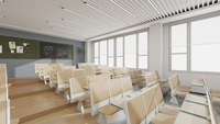 Chaise d'appui-tête réglable d'université pour les bureaux d'école d'étudiant et l'ensemble de chaises meubles de salle de classe ensemble de chaises de bureau d'école