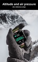 Reloj Inteligente Deportivo con Pantalla IPS y Carcasa de Aleación, Linterna, Luz Azul, Monitor de Altitud, Frecuencia Cardíaca, Llamadas, Mensajes y Rastreador de Actividad Física