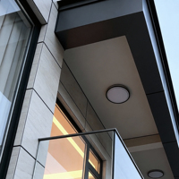 Panneau de revêtement mural en aluminium thermolaqué décoratif, ignifuge, pour la façade des villas, des maisons et la conception de devantures de magasins